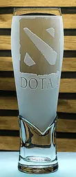 Пивний келих крафтовий 440 мл Dota 2  Дота 2 з гравіюванням скляний кухоль сувенір для геймера - мініатюра 2