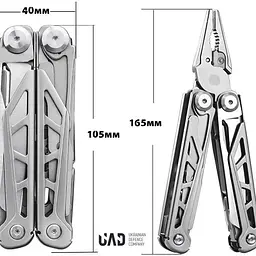 Мультитул UAD MasterGear професійний 17 інструментів чорний (UAD-00B) - мініатюра 4