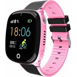 Подарунковий дитячий смарт-годинник Lemfo HW11 Aqua Plus з камерою і GPS-відстеженням Рожевий
