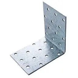 Куточок меблевий перфорований рівносторонній Apro 80 x 80 x 60 x 2 мм (в упаковці 5 шт.)