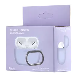 Чохол Silicone Case 1,2mm for AirPods Pro Purple - мініатюра 2