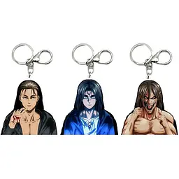 Брелок голографічний 3D Атака титанів Ерен Йегер Attack on Titan Eren Yeager 5 см