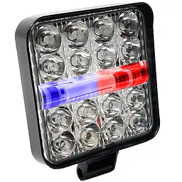 Фара LED Далеке Світло та Стробоскоп 12-24V 6-32W Червоно-Синій 1 шт. (MINIZY-F-BS-WR)