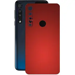 Защитная пленка StatusSKIN для Motorola One Macro Корпус Винил красная матовая