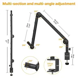 Штатив-тримач Ulanzi Vijim Multifunction Desk Setup Stand UV-2873 LS25 Black - мініатюра 7