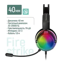 Гарнітура СolorWay Firestrike RGB Чорний (CW-HPG04BK) - мініатюра 6