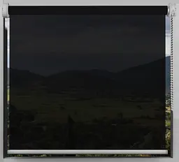 Тканинний ролет напівпрозора тканина Opal Чорний 160*350