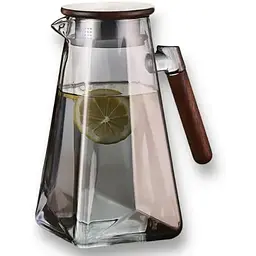 Глечик Edenberg скляний для напоїв з кришкою 1.8 л (EB-19573)