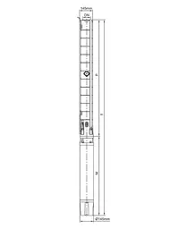 Насос відцентровий свердловинний DONGYIN 6SP30-20 380В 18.5кВт H 228(153)м Q 700(500)л/хв Ø145мм +пульт (з 3х частин) (7777323) - мініатюра 7