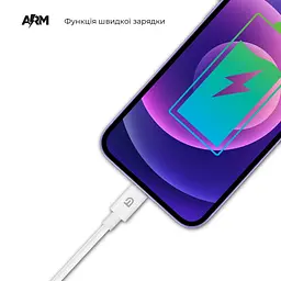 Кабель ArmorStandart AMQGJ2L Lightning to USB-C Cable 1.2m white (ARM64296) - мініатюра 4