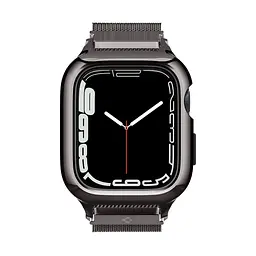 Чохол-ремінець Spigen Metal Fit Pro для Apple Watch 44/45mm Graphite (ACS04585) - мініатюра 2