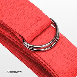 Ремінь для йоги EasyFit червоний - мініатюра 4