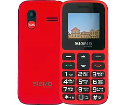 Телефон кнопковий Sigma Mobile Comfort 50 HIT червоний (4827798120958) - мініатюра 2