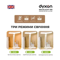 Настільна лампа DYXON MEGALIGHT 200 White (DXNLMGLGT200W) - мініатюра 2