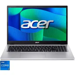 Ноутбук Acer 15.6'' Extensa 15 EX215-57, FHD IPS, процесором Intel Core i7-13620H (24M Cache, up to 4.90 GHz), 32GB DDR5, 1TB SSD, Intel UHD, No OS, Pure сріблястий