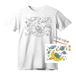 Футболка-розмальовка, Space Adventures , бавовна 100%, розмір S, ROSA Talent