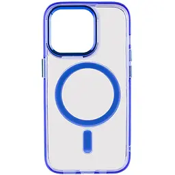 Чохол TPU Iris with MagSafe для Apple iPhone 14 Pro Max (6.7) Синій