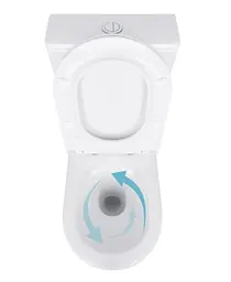 Унітаз підлоговий Qtap Robin New Ultra Quiet з сидінням Slim Duroplast/ Soft-close/ Quick Release QT13226083AW - мініатюра 5