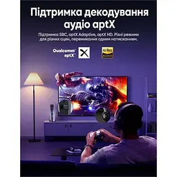 Bluetooth-адаптер Ugreen USB-C Bluetooth 5.3 Audio Transmitter PC/PS5/Switch BT501 black (45008) - мініатюра 5