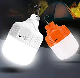 Яскравий кемпінговий ліхтар, лампа LED світлодіодний 5V 40W з потужним акумулятором - мініатюра 6