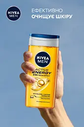 Гель для душу NIVEA MEN Активна енергія 3в1 для тіла обличчя та волосся 250 мл - мініатюра 4
