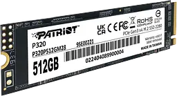 SSD M.2 накопичувач Patriot P320 512GB (P320P512GM28)