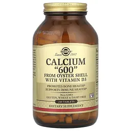Кальцій з мушлі устриці з Вітаміном D3 Calcium 600 - 240 таблеток