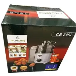 Соковитискач Crownberg CB-3402 для фруктів, овочів, томатів, цитрусових, граната апельсинів - мініатюра 3