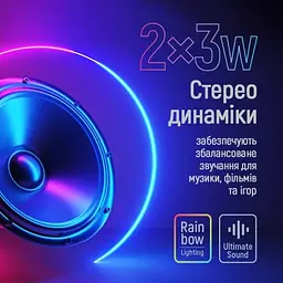 Колонки, Black, 2x3 Вт, 3.5 мм ColorWay teh0029050 - мініатюра 5