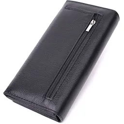 Зручний жіночий гаманець з натуральної шкіри ST Leather 22523 чорний - мініатюра 6