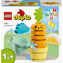 Конструктор LEGO DUPLO Морква на грядці, 11 деталей (10981)