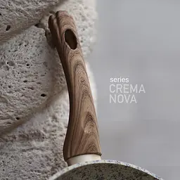 Сковорода універсальна Fissman Crema Nova 24 см кремова AL-4321-24 - мініатюра 4