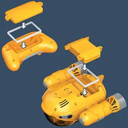 Човен на радіокеруванні SHT 3722-1A Spray Fog 2.4G Yellow - мініатюра 5