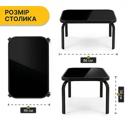 Комплект садових меблів LEOBRO Comfort (Диван, 2 крісла, столик) із підвісною парасолею — Сірий - мініатюра 5