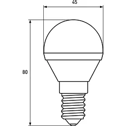 Світлодіодна лампа Eurolamp LED Ecological Series, G45, 5W, E14 4000K (LED-G45-05144(P)) - мініатюра 3