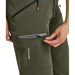 Штани Ortovox Seceda Softshell Pants W XS Темно-Оливковий (1054-025.001.1205) - мініатюра 6