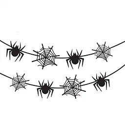 Гірлянда паперова фігурна Yes! Fun Halloween Spider Webs, 3 м (801182)