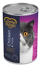 Вологий корм для кішок з куркою та тунцем Lovely Hunter Sterilised with Chicken and Tuna 400 г