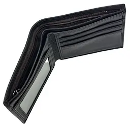 Класичне чорне шкіряне портмоне Tiding Bag M39-1023-3A - мініатюра 5