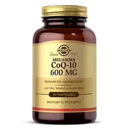 Натуральна добавка Solgar CoQ-10 600 mg Megasorb, 30 капсул
