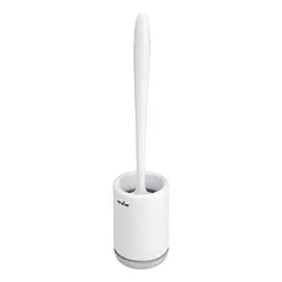 Йоржик для унітазу МВМ My Home підлоговий BP-13, білий з сірим (BP-13 WHITE/GRAY) - мініатюра 2