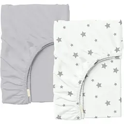 Набір простирадл на резинці Cosas GREY STARS 60х120х12 см (SetSheet_Grey_StarGrey_120x60)
