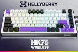 Механічна ігрова клавіатура HATOR HK-75-WV Wireless Hellyberry Switch USB, 2,4 ГГц, Bluetooth 5.3 White-Violet - мініатюра 9