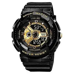 Наручний годинник Skmei 1689 Black Gold, 1689BKGD (18365)