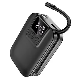 Портативний компресор автомобільний насос Hoco Breeze S53 2500 мАг LED - мініатюра 2