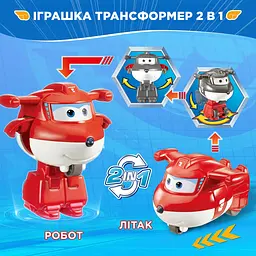 Ігрова фігурка-трансформер Super Wings Transform-a-Bots Джетт Jett det0018388 - мініатюра 3