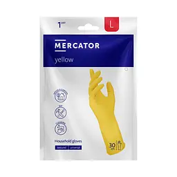 Рукавиці гумові Mercator господарські L (32588)