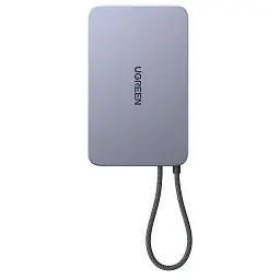 Батарея універсальна Ugreen 10000mAh 30W 1xUSB-C + 15W Magnetic Wireless + cable USB-C black (75982B) - мініатюра 4