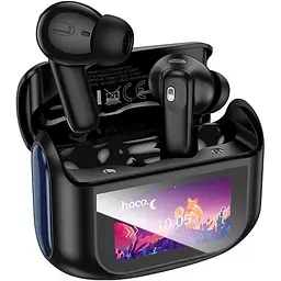 Бездротові навушники Hoco Sandy EQ21, true wireless, ANC, ENC, noise reduction touch screen, BT headset, BT5.4, 40mAh, 400mAh, black