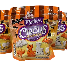 Печиво у формі тварин Mother's Halloween Circus Animal Cookies 255 г - мініатюра 6